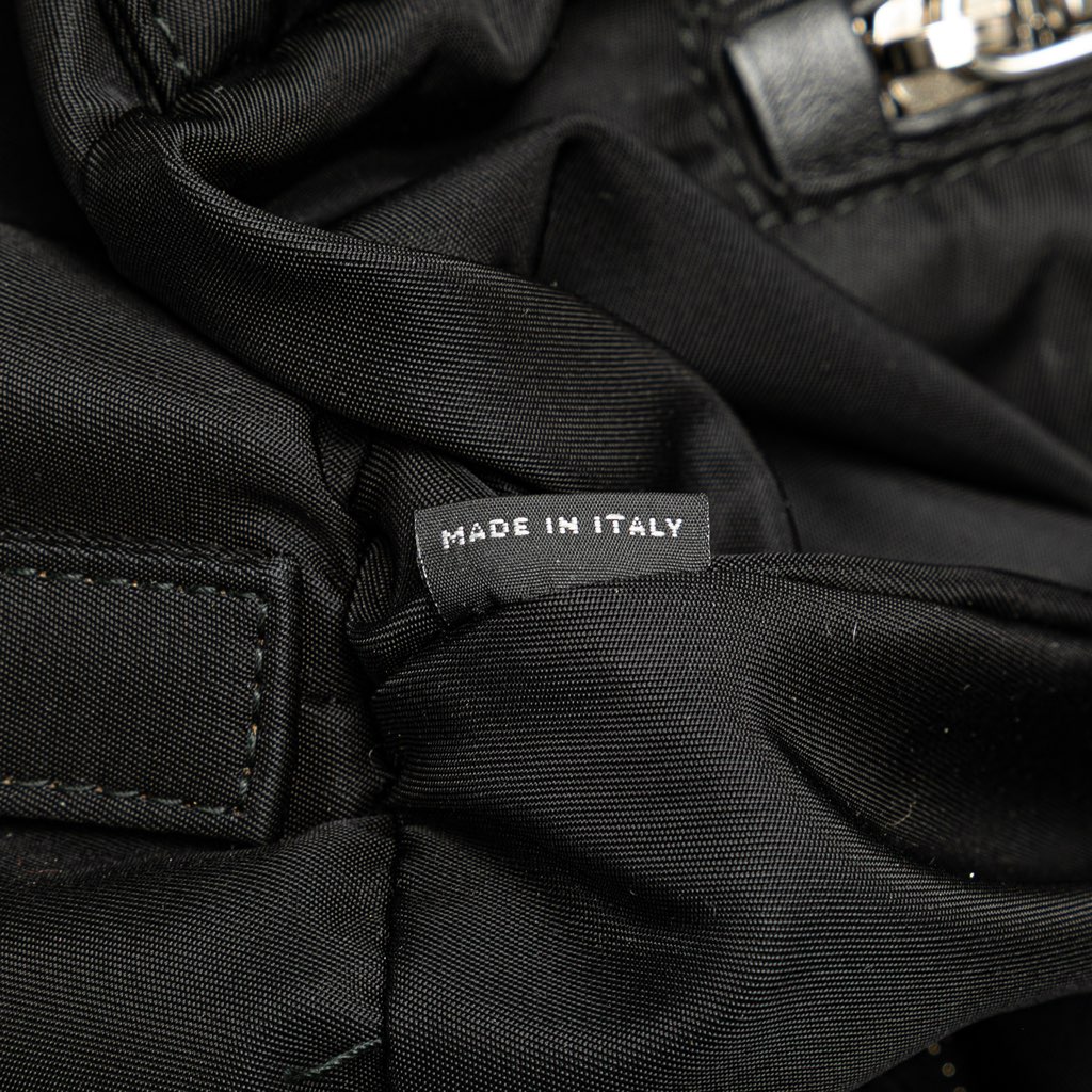 Prada Tessuto Leopard Print Reversible Satchel - Detail 1