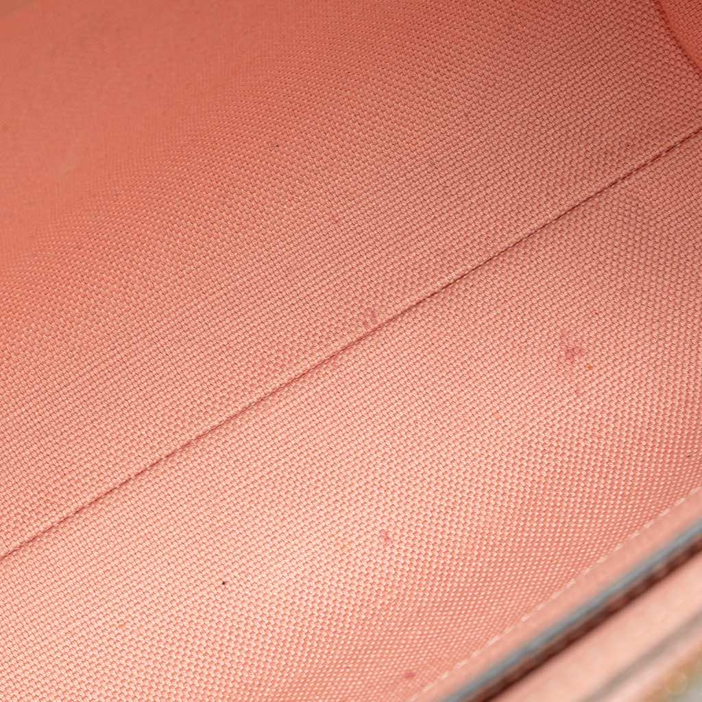 Gucci Small GG Denim Embroidery Ophidia Satchel - 4