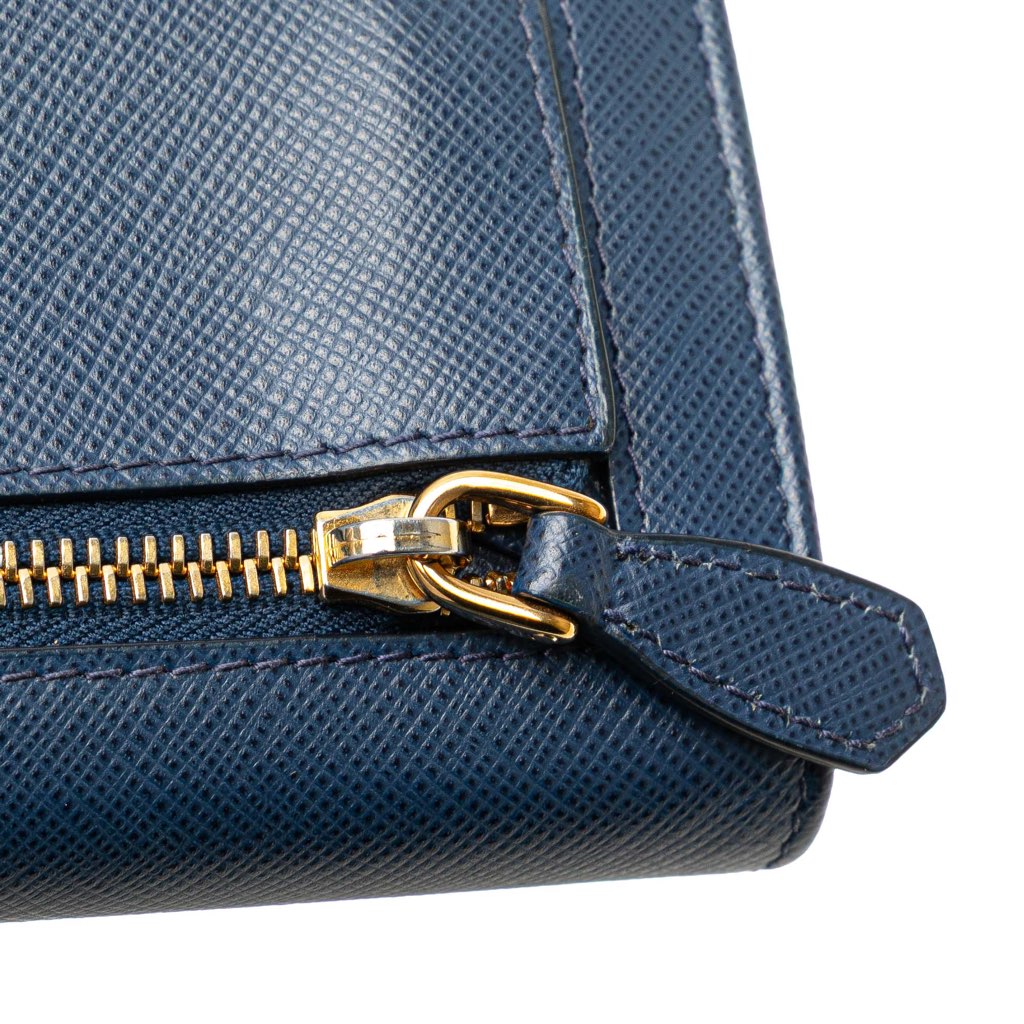 Prada Saffiano Card Holder on Chain - Image 13