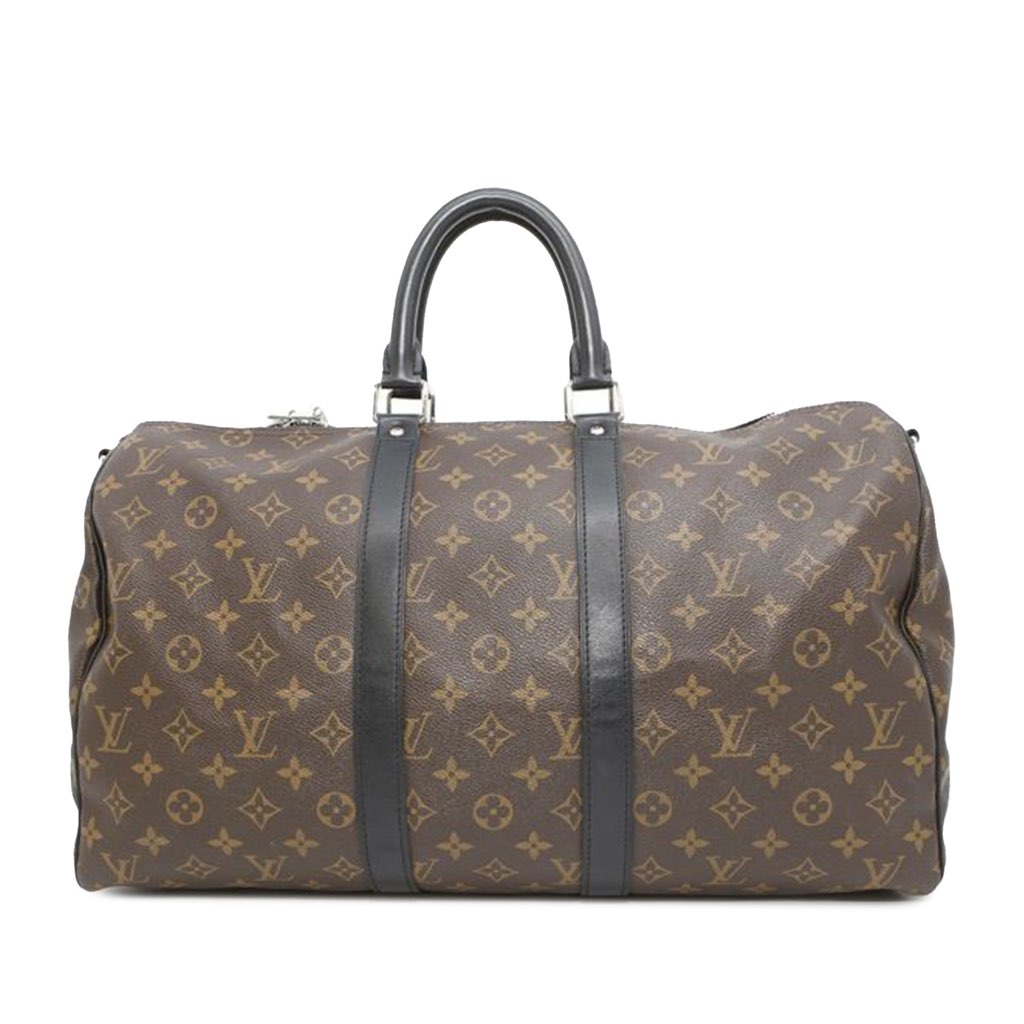 Louis Vuitton Monogram Macassar Keepall Bandouliere 45