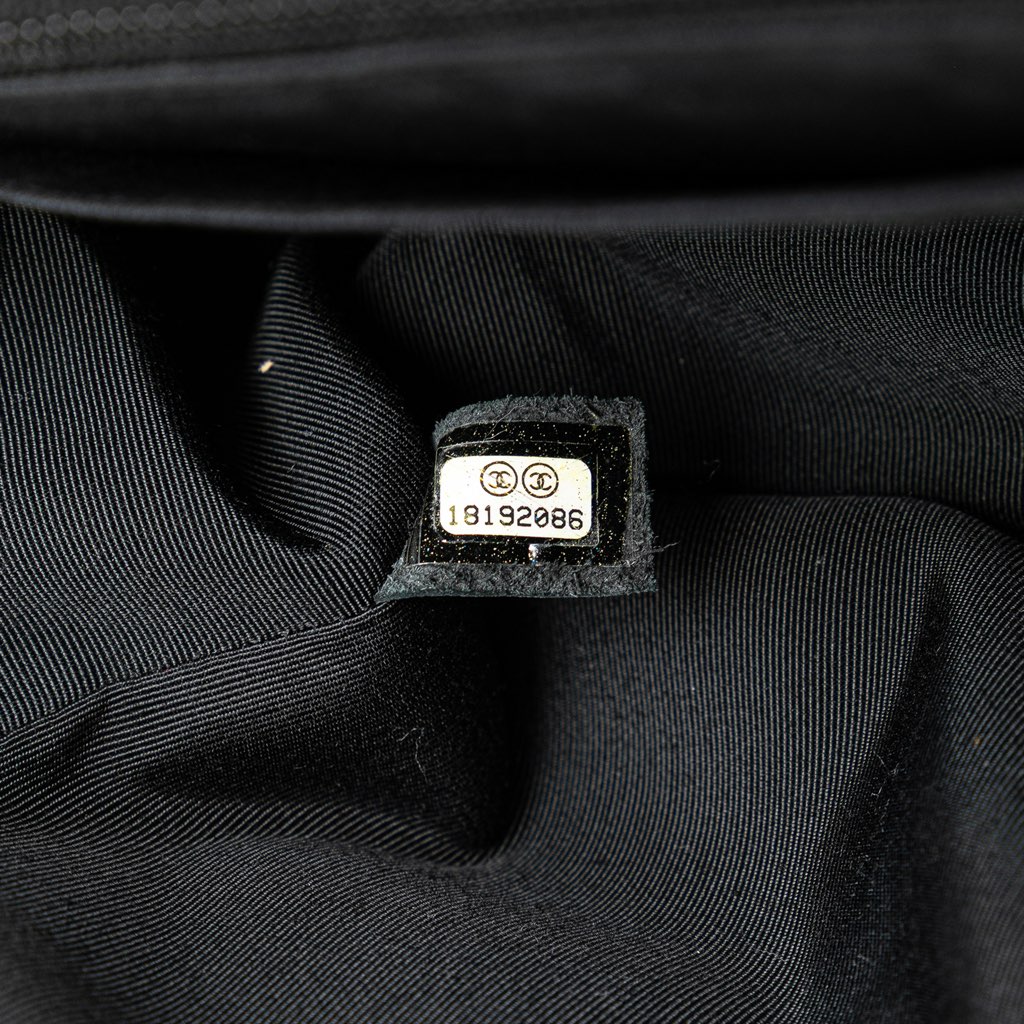 Chanel Medium Jersey Grid Single Flap - Detail 1