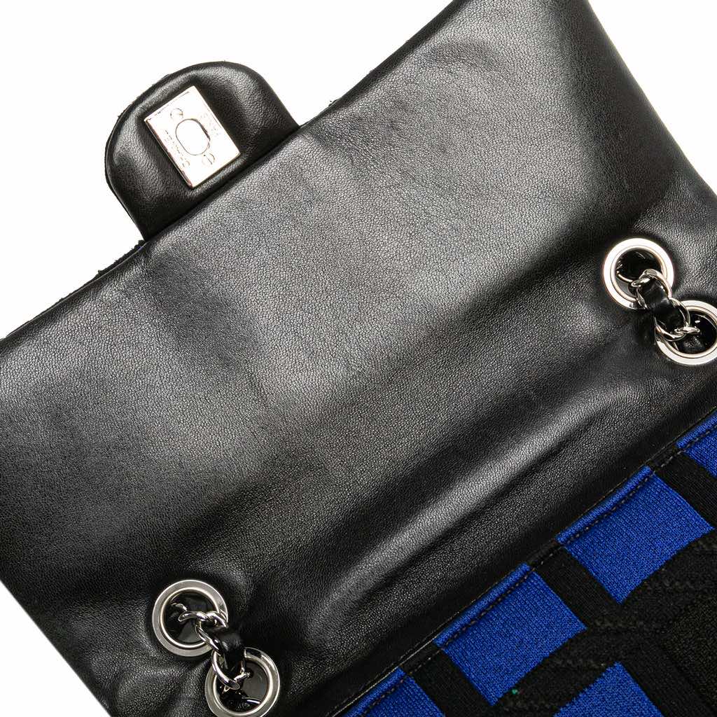 Chanel Medium Jersey Grid Single Flap - Image 10