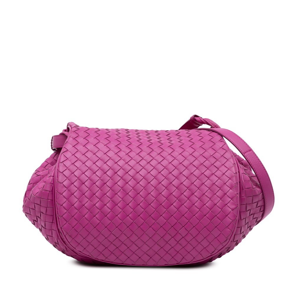Bottega Veneta Nappa Intrecciato Flap Crossbody