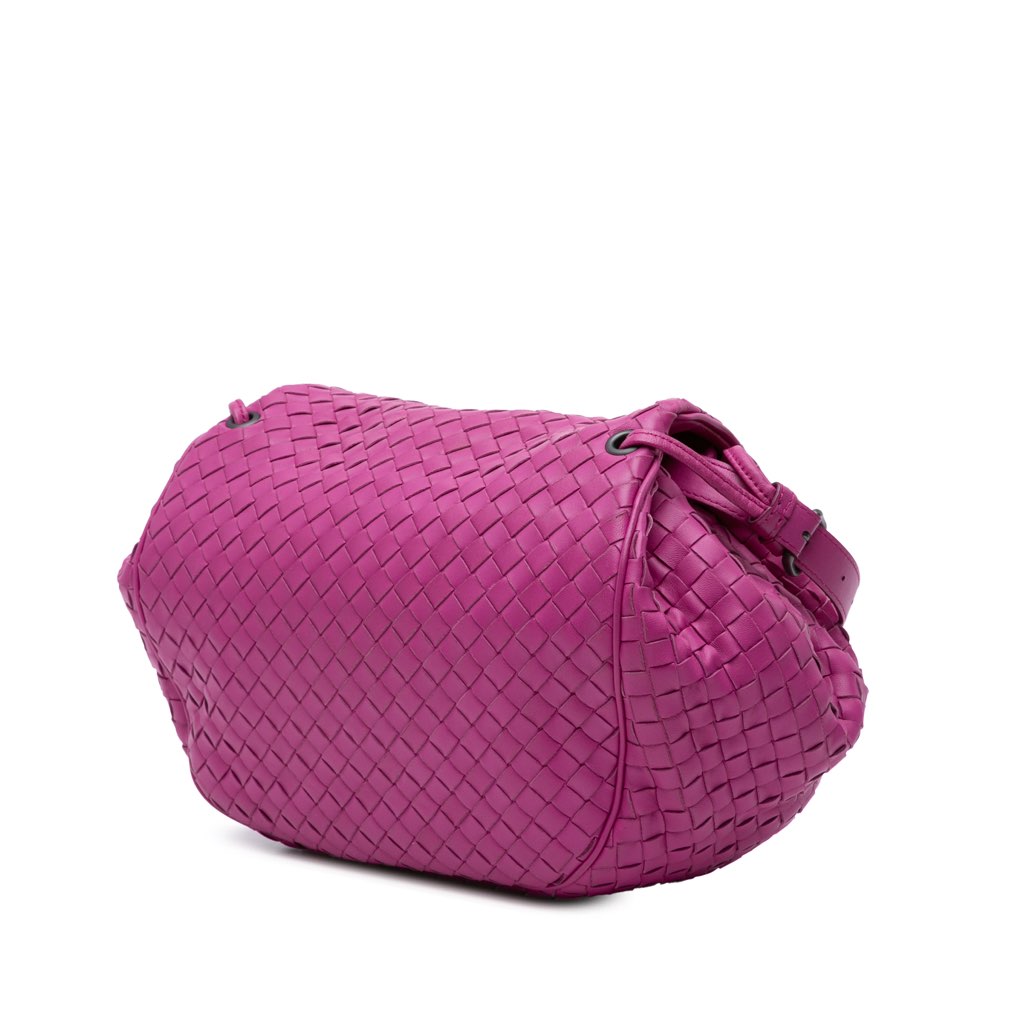 Bottega Veneta Nappa Intrecciato Flap Crossbody - Back view