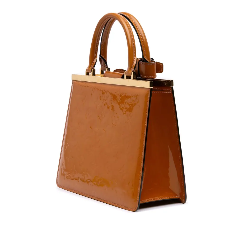 Louis Vuitton Monogram Vernis Deesse PM Brown Leather Good - Back View