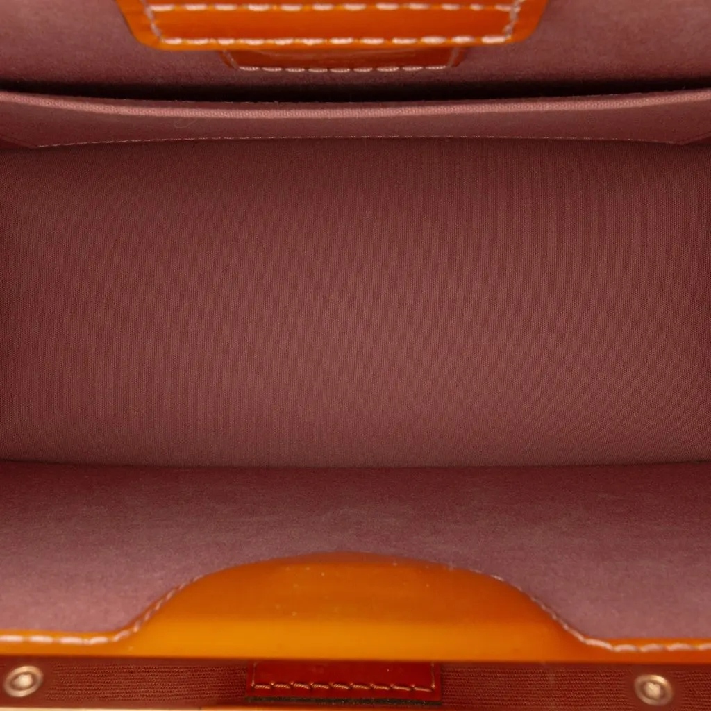 Louis Vuitton Monogram Vernis Deesse PM Brown Leather Good - Model View