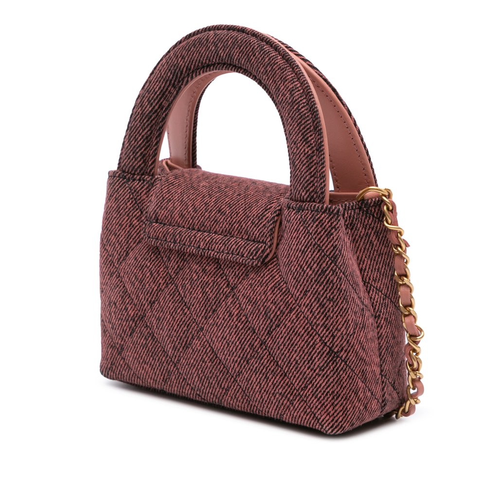 Chanel Nano Quilted Denim Kelly Shopper Bag - 2