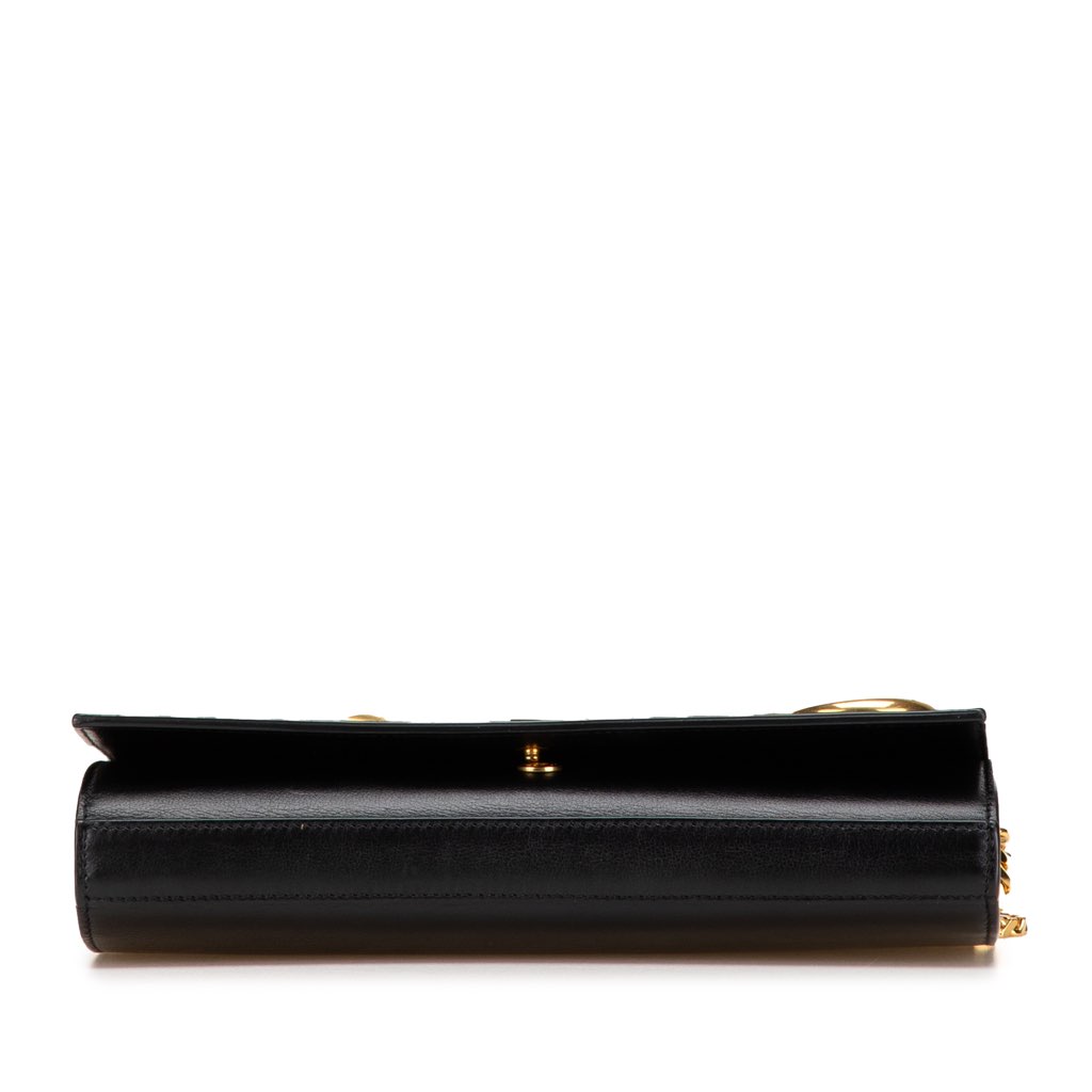 Saint Laurent Leather Moon and Star Monogram Kate Wallet On Chain - Image 6