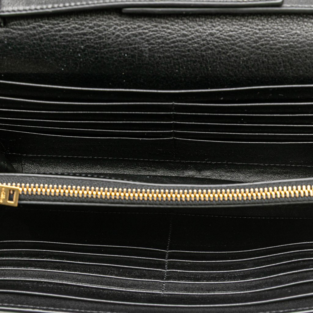 Saint Laurent Leather Moon and Star Monogram Kate Wallet On Chain - Side view