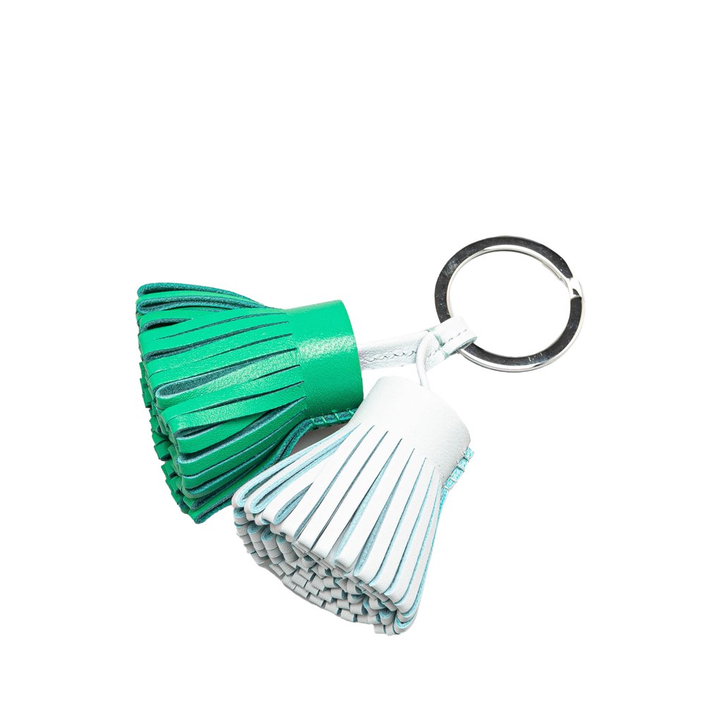 Hermès Lambskin Carmen Uno Dos Key Ring