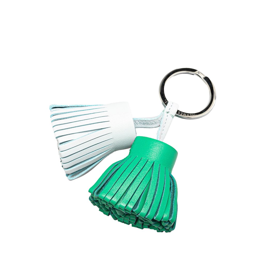 Hermès Lambskin Carmen Uno Dos Key Ring - 2