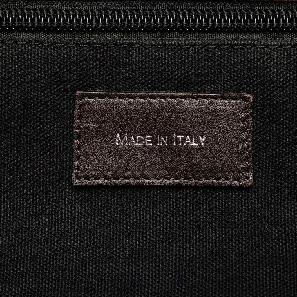 Burberry Medium House Check Trimmed Leather Horn Toggle Tote - 5