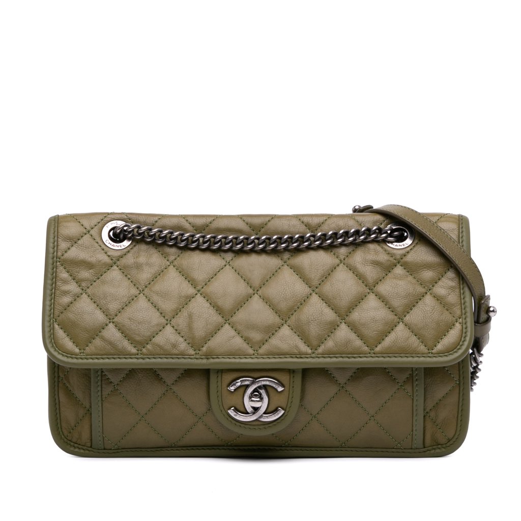 Chanel Medium Quilted Calfskin Casual Riviera Flap