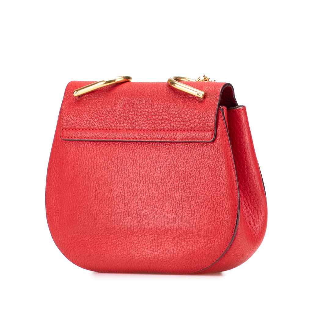 Chloé Small Leather Drew Crossbody - Back view