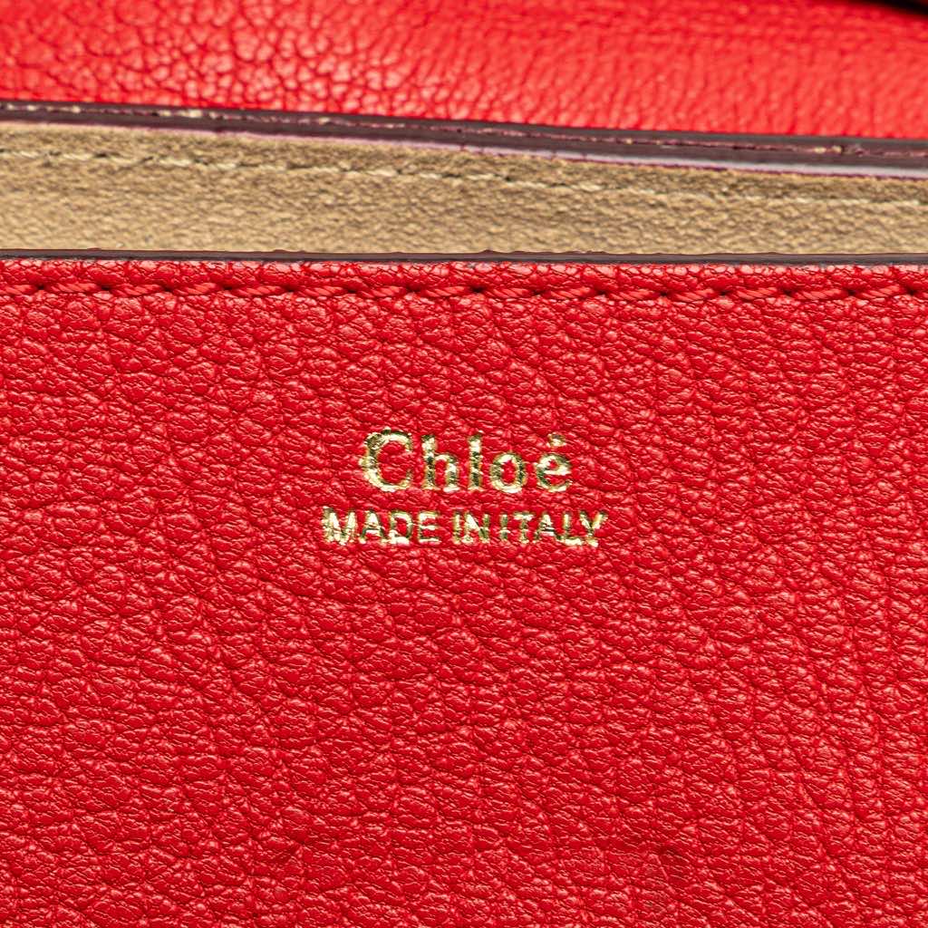 Chloé Small Leather Drew Crossbody - Side view