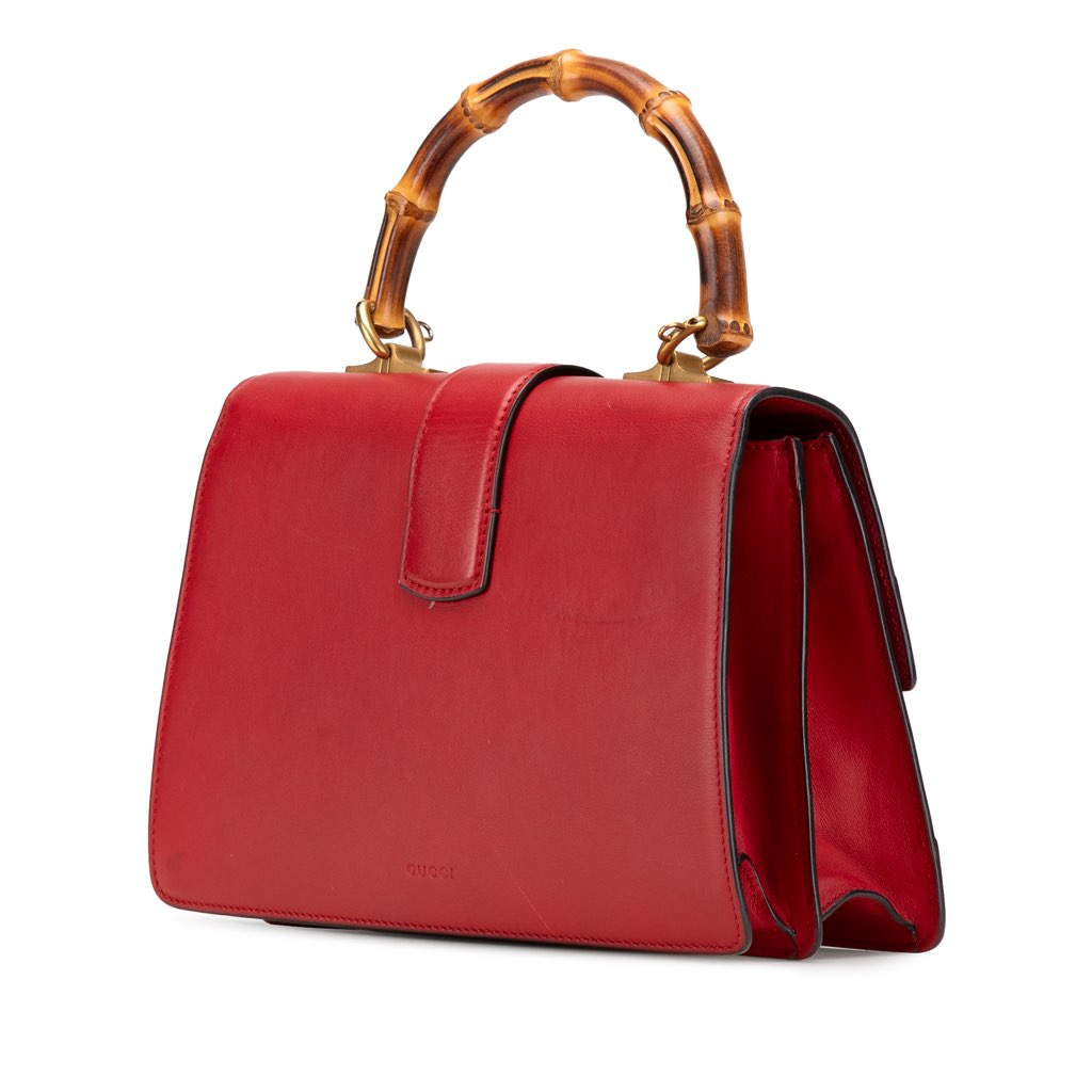 Gucci Medium Leather Bamboo Dionysus Web Satchel - 2