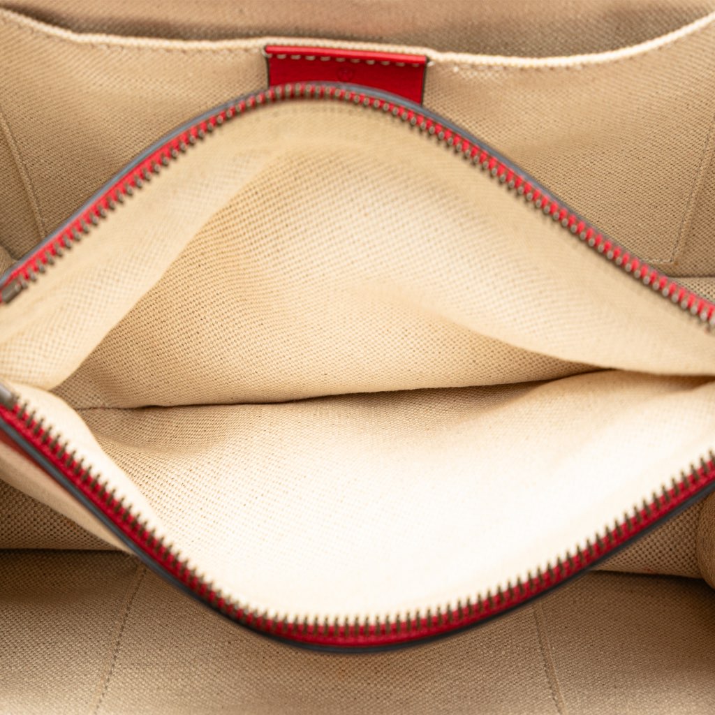 Gucci Medium Leather Bamboo Dionysus Web Satchel - 5