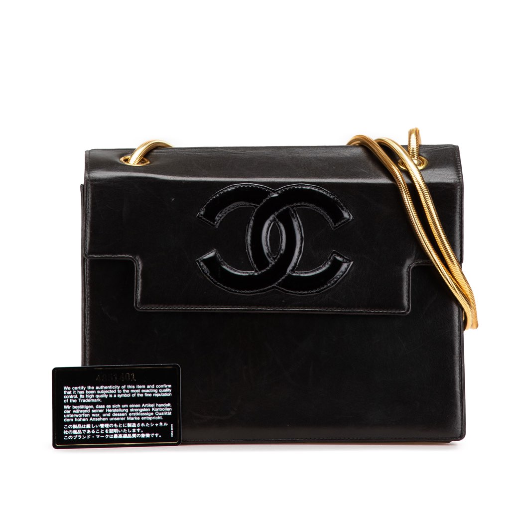 Chanel CC Patent Snake Chain Flap - Image 16