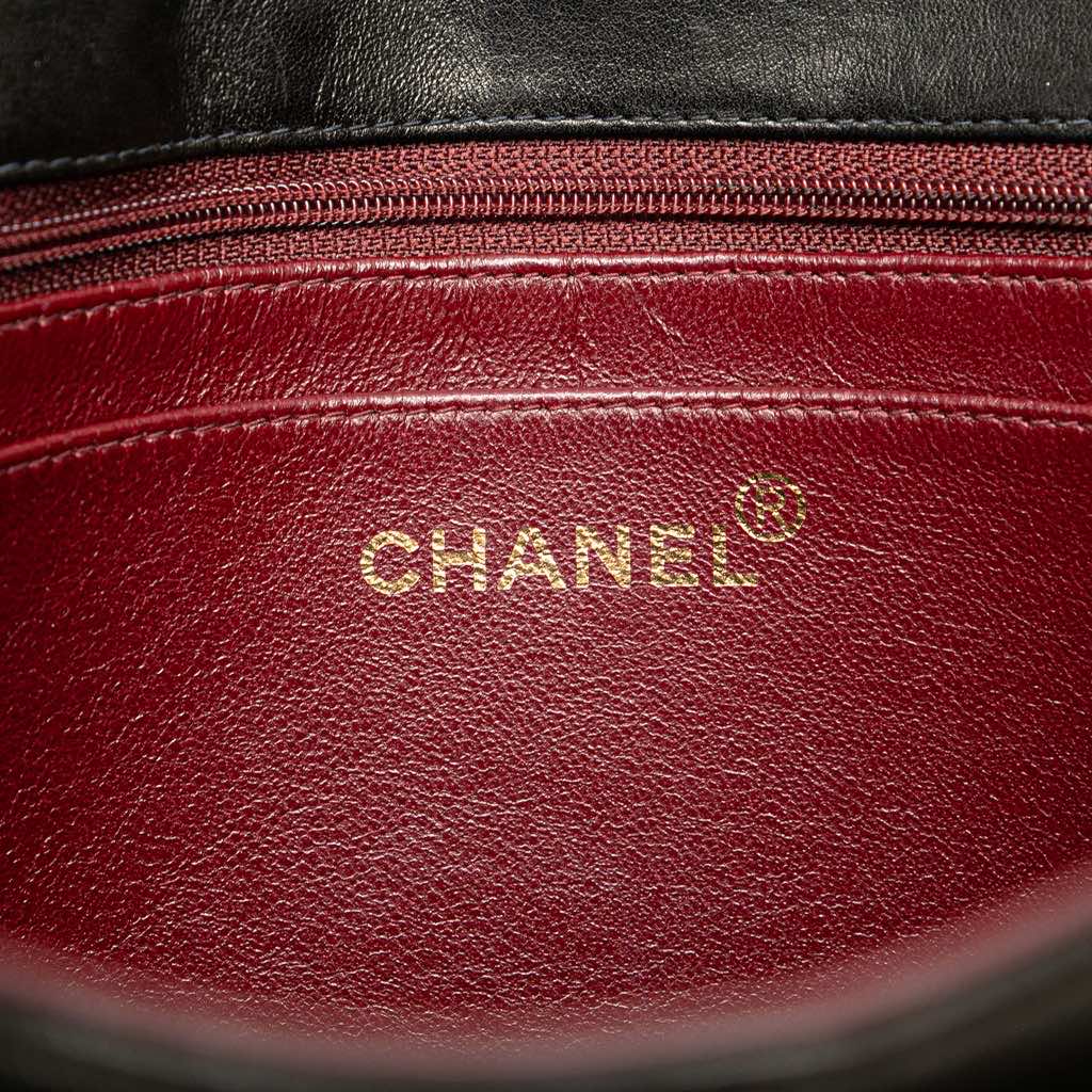 Chanel CC Patent Snake Chain Flap - Side view