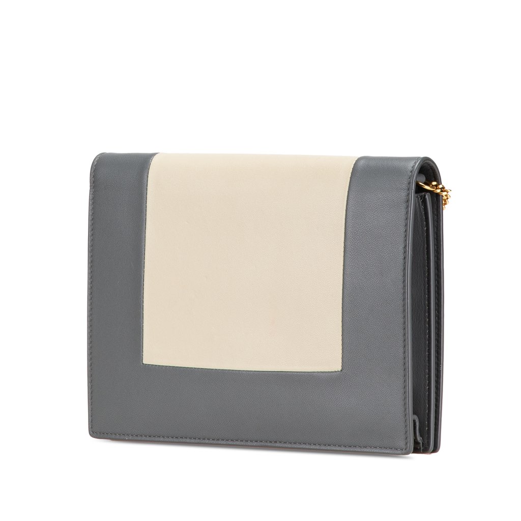 Celine Leather Frame Wallet on Chain - 2