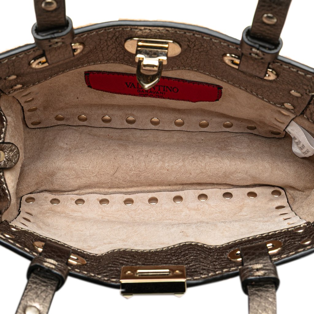 Valentino Mini Pony Hair Rockstud Satchel - 4