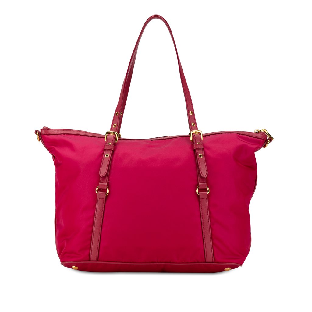 Prada Saffiano-Trimmed Tessuto Satchel - 3