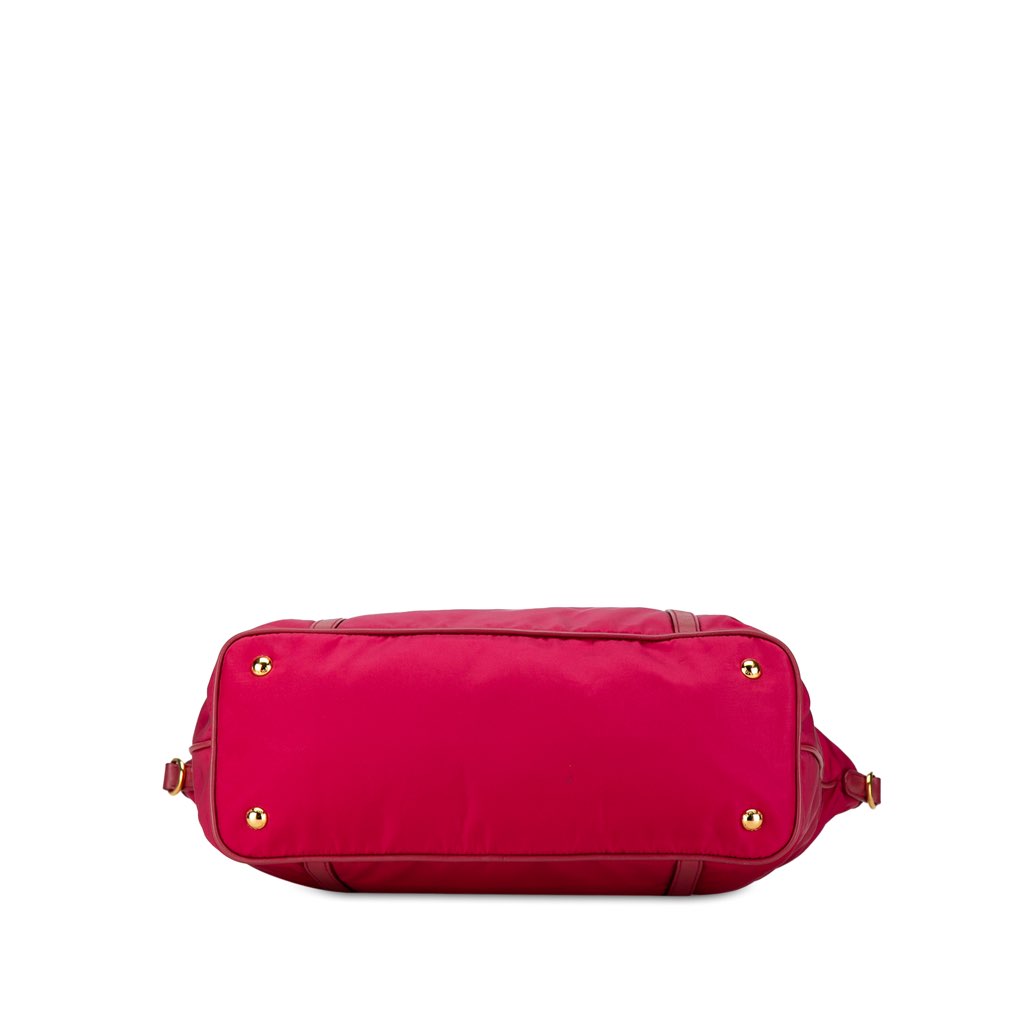 Prada Saffiano-Trimmed Tessuto Satchel - 4