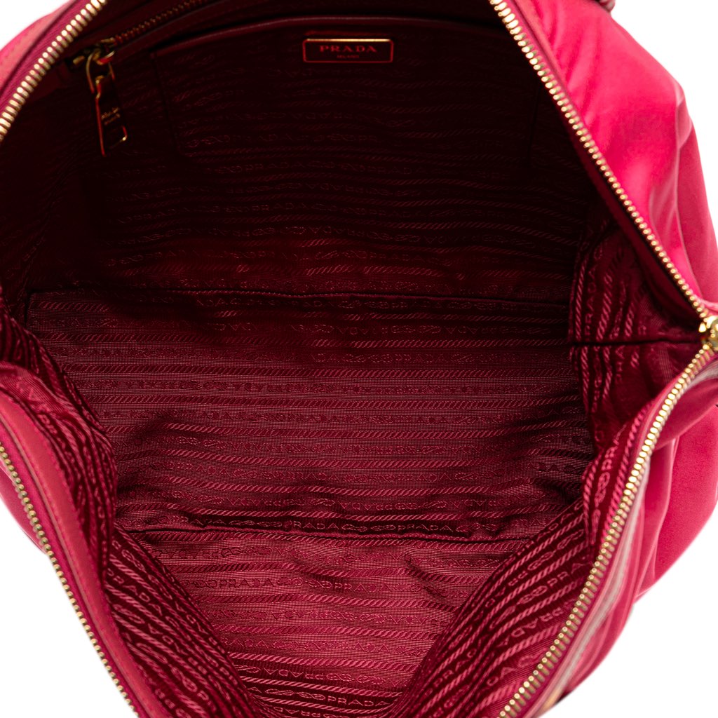 Prada Saffiano-Trimmed Tessuto Satchel - 5