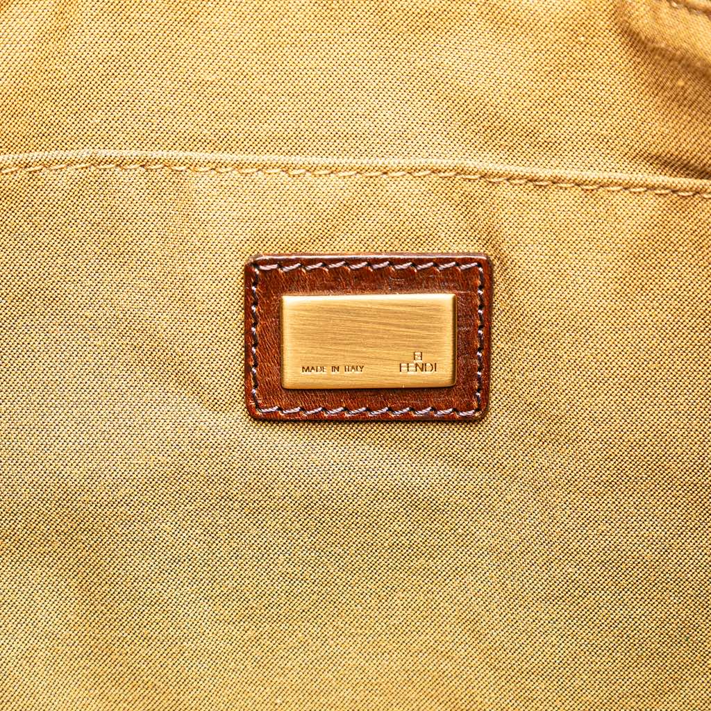 Fendi Large Zucchino Canvas Tote - Side view