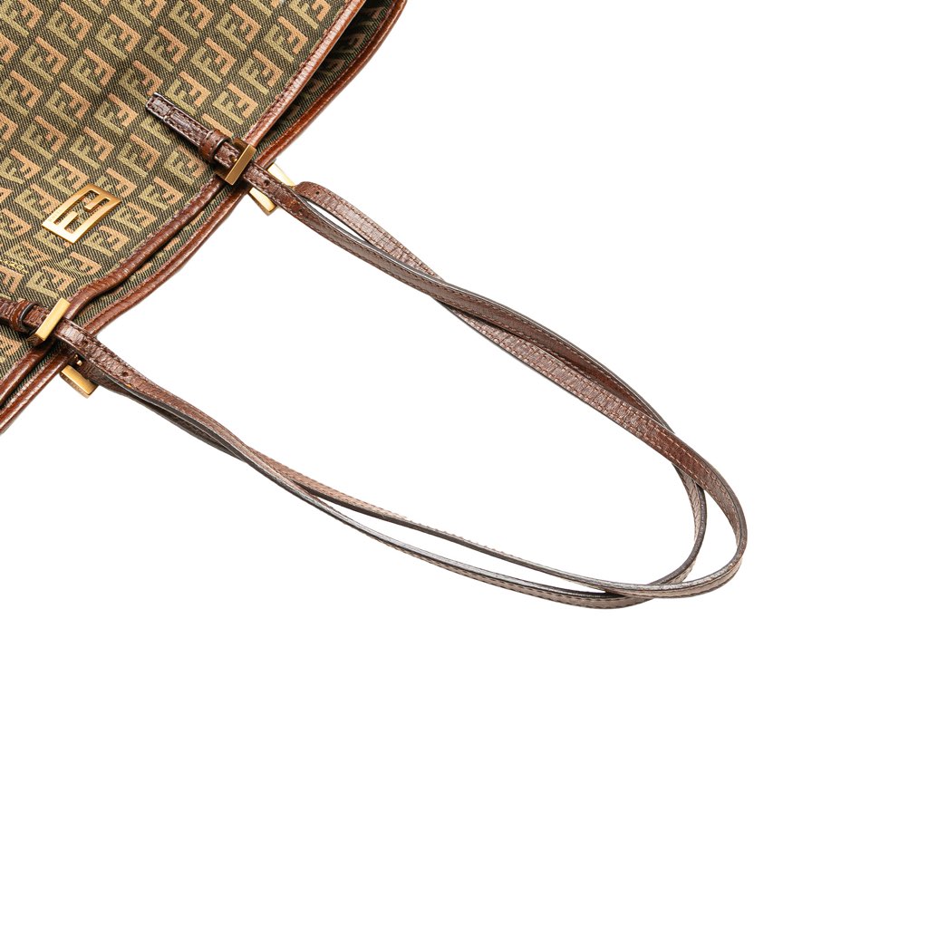 Fendi Large Zucchino Canvas Tote - Image 11