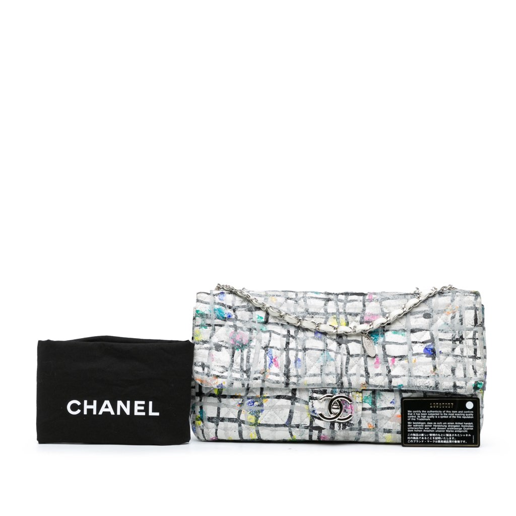 Chanel Medium Calfskin Hand Painted Graffiti Flap - Image 11
