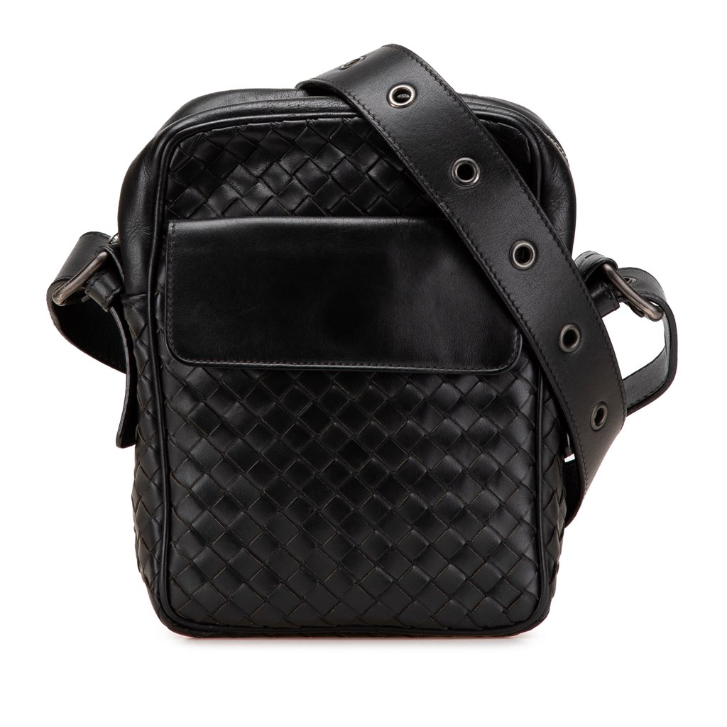 Bottega Veneta Nappa Intrecciato Front Pocket Crossbody