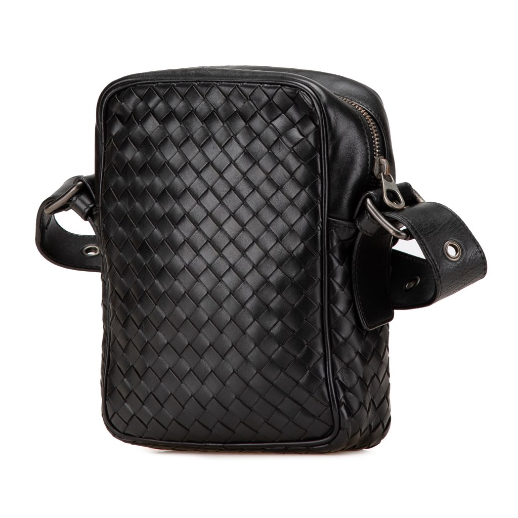 Bottega Veneta Nappa Intrecciato Front Pocket Crossbody - Back view