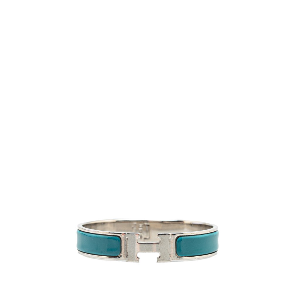 Hermès Narrow Enamel Clic H Bracelet PM