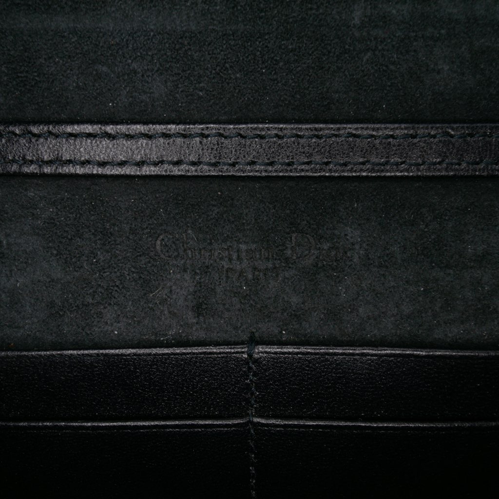 Dior Studded Denim Diorama Wallet on Chain - 5