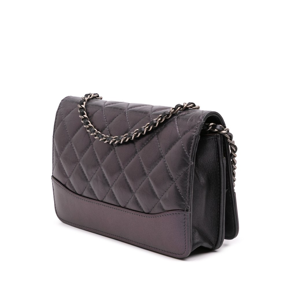 Chanel Quilted Aged Calfskin Gabrielle Wallet On Chain - 2
