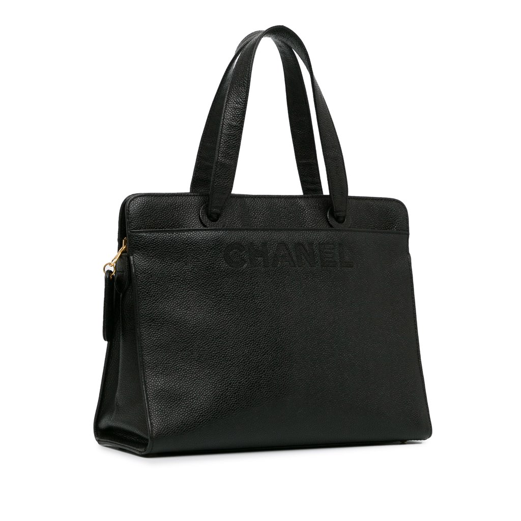 Chanel CC Caviar Leather Tote - 2