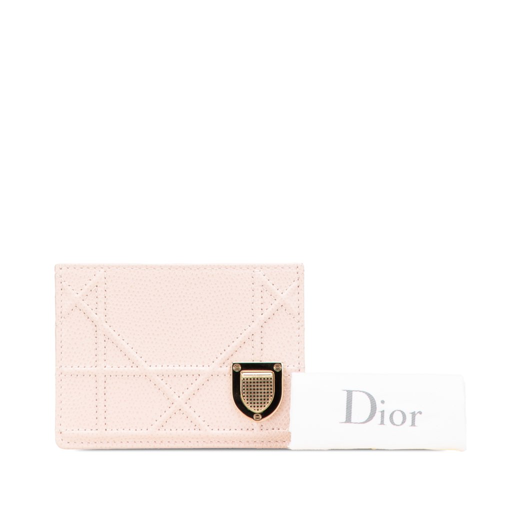 Dior Grained Calfskin Diorama Card Holder - Image 14
