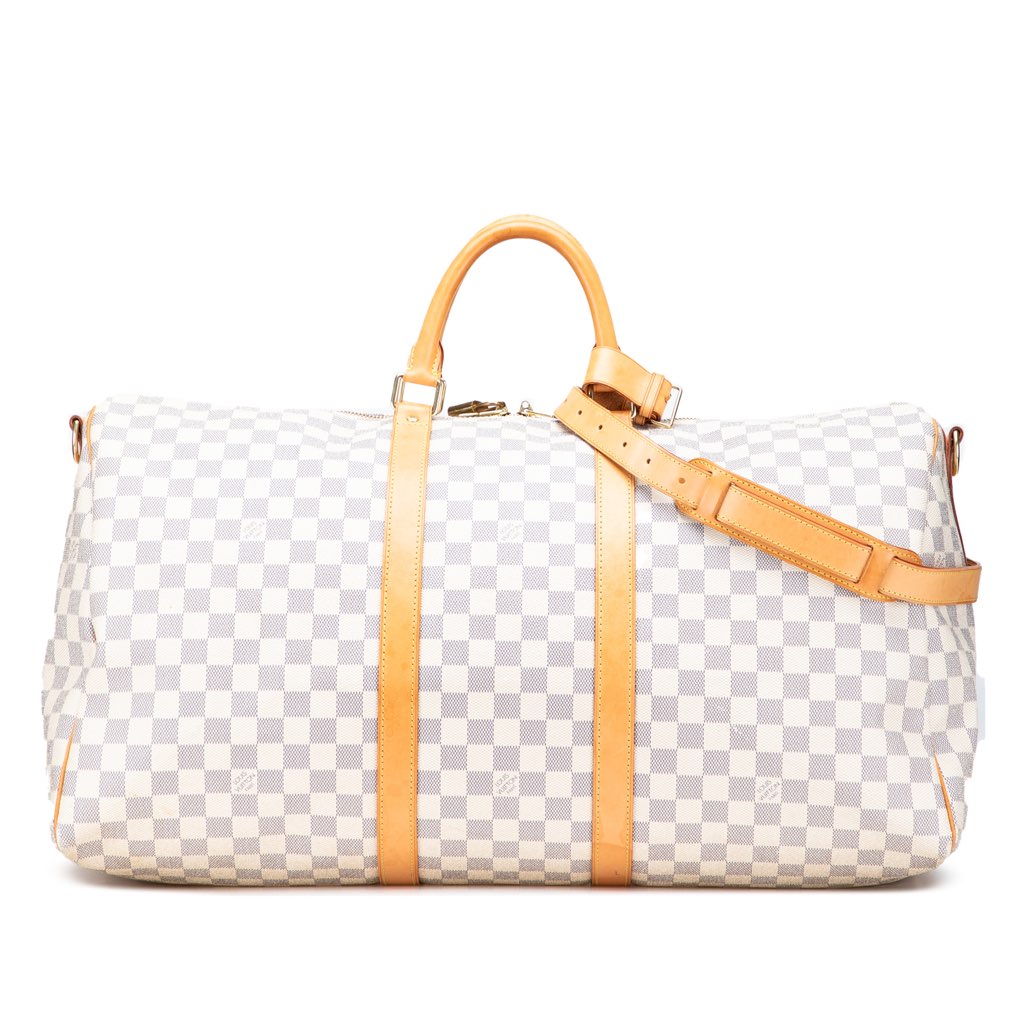 Louis Vuitton Damier Azur Keepall Bandouliere 55