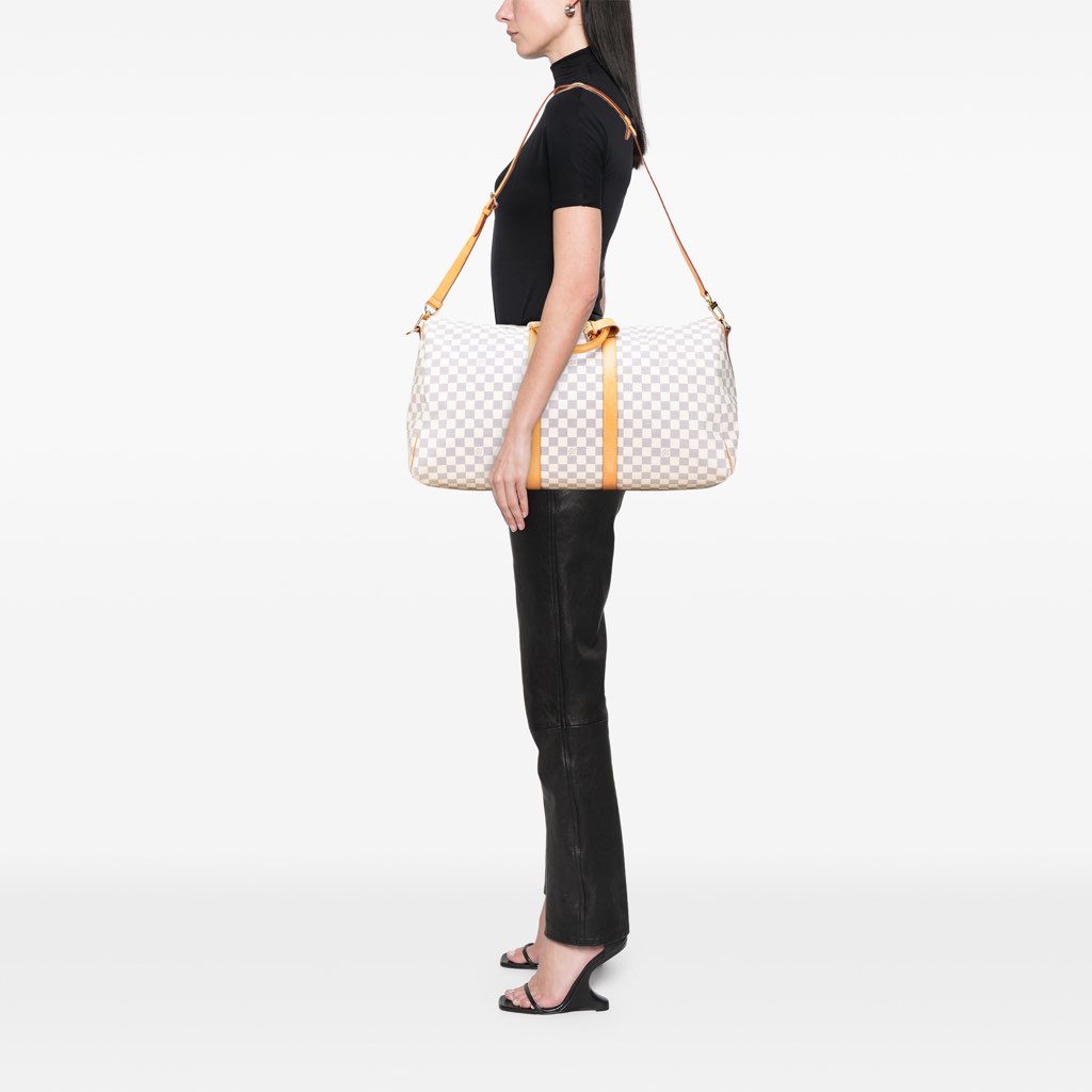 Louis Vuitton Damier Azur Keepall Bandouliere 55 - Image 13