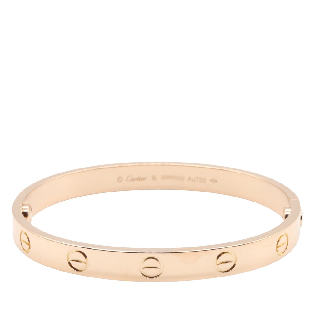Cartier 18K Rose Gold Classic Love Bracelet - 2