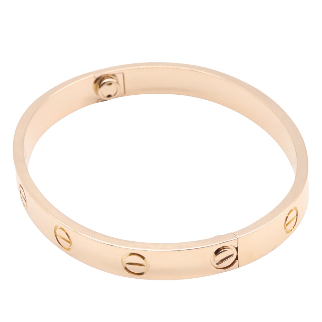 Cartier 18K Rose Gold Classic Love Bracelet - 3