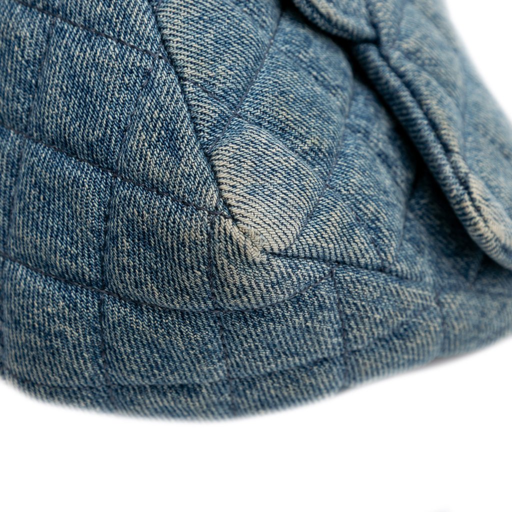 Chanel Mini Square CC Quilted Denim Single Flap - Image 11