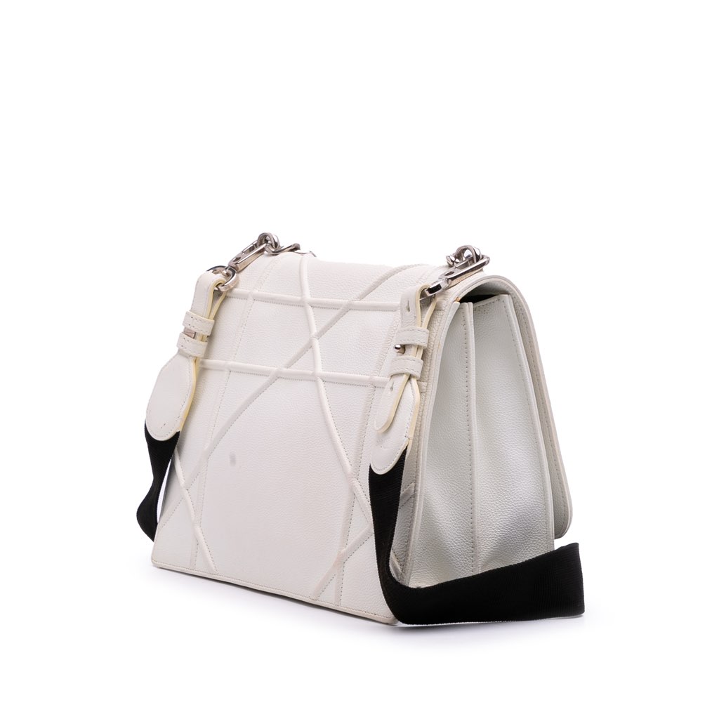 Dior Large Grained Calfskin Diorama Satchel - Back view