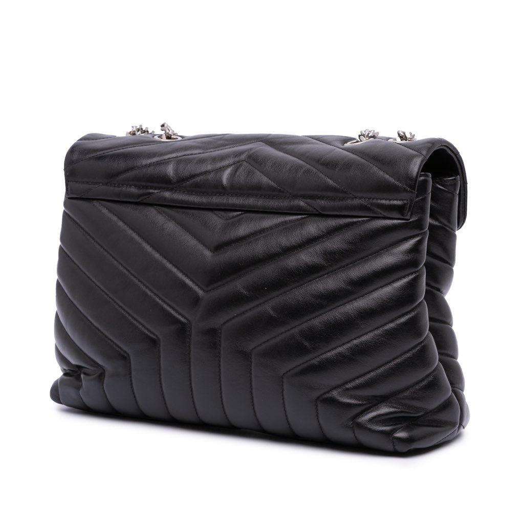 Saint Laurent Medium Matelasse Leather LouLou Shoulder Bag - 2