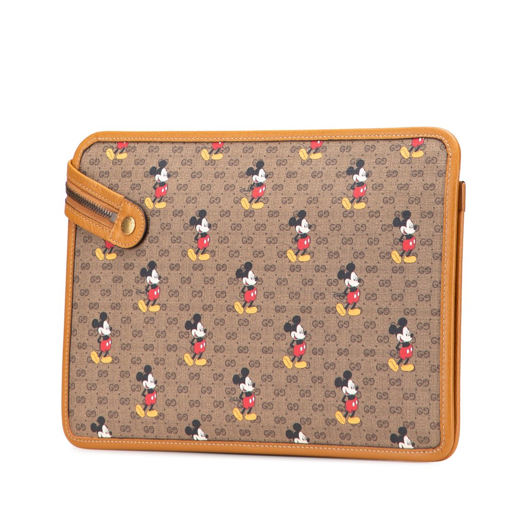 Gucci Disney Micro GG Supreme Mickey Mouse Clutch - 2
