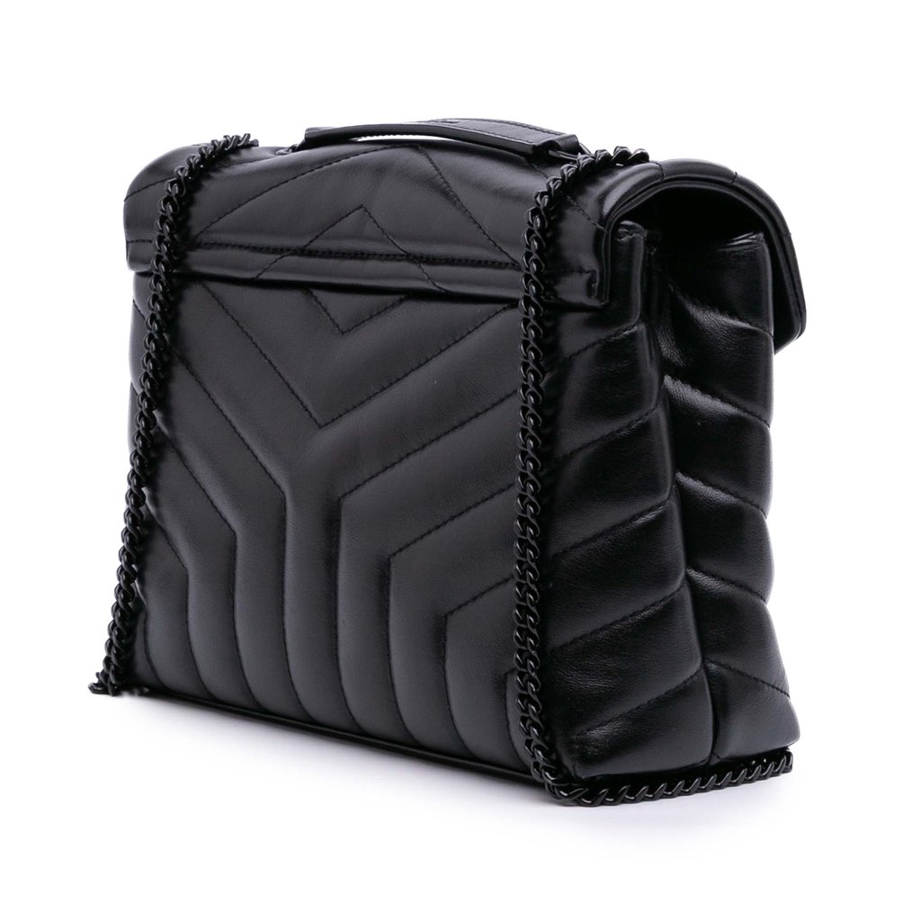 Saint Laurent Small Calfskin Monogram LouLou Shoulder Bag - 2