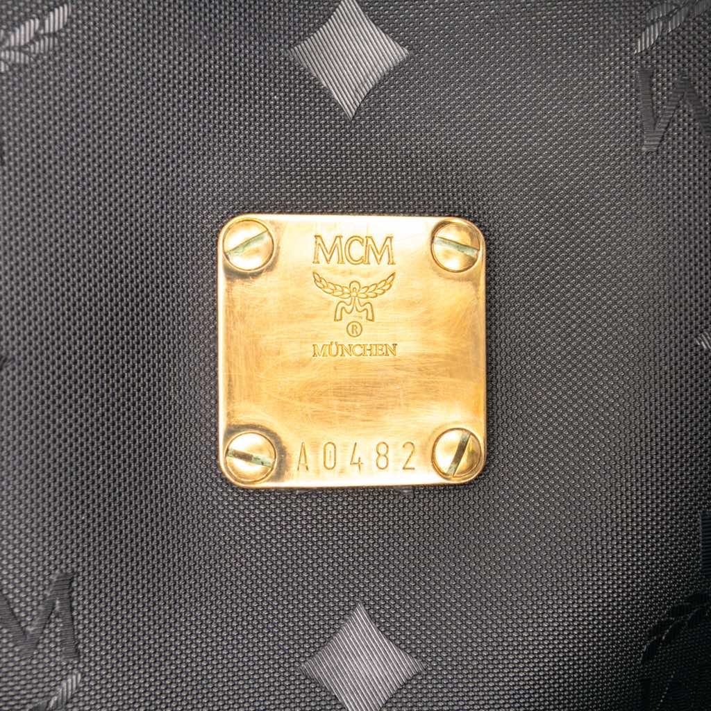 Mcm Visetos Nylon Boston Bag - Side view