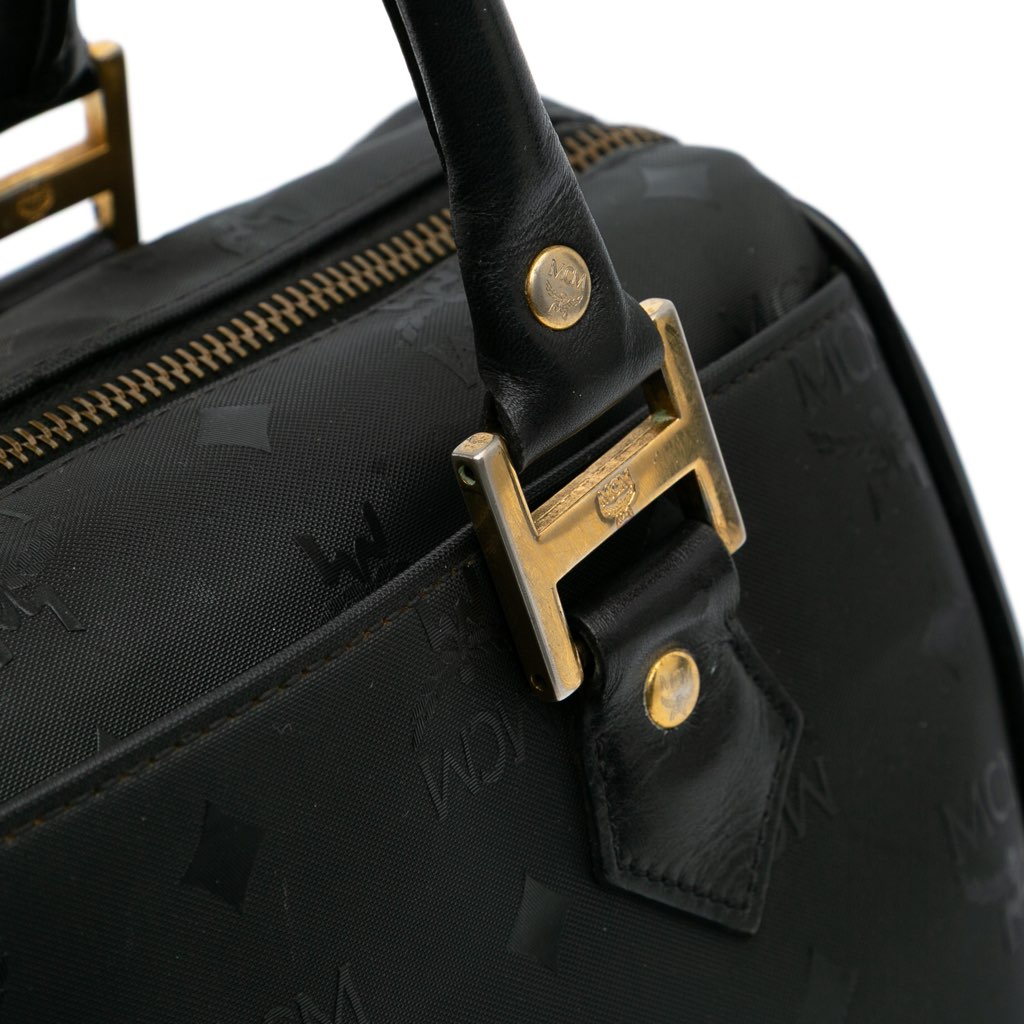 Mcm Visetos Nylon Boston Bag - Detail 2