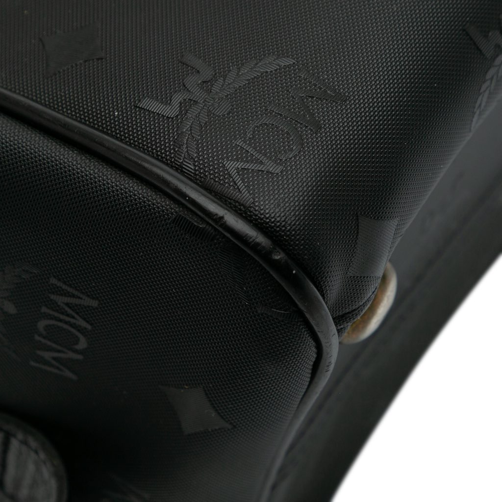 Mcm Visetos Nylon Boston Bag - Image 10